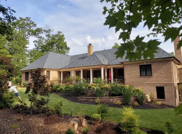 Landscape design planting bed installation — landscaping services in Charlottesville, VA
