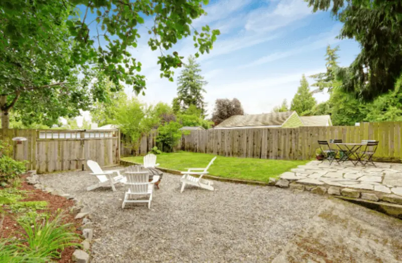 Outdoor living space installation